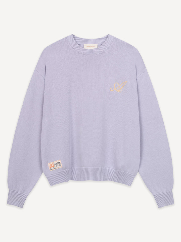 Another Mesh Logo Oversize Knit Sweatshirt