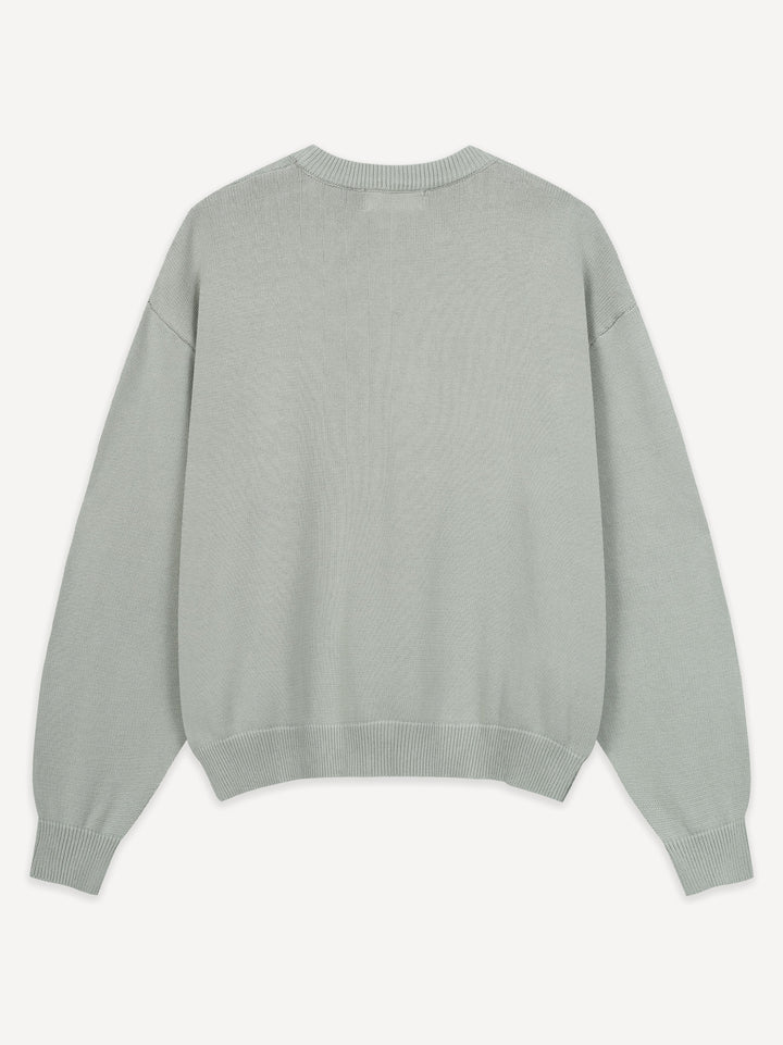 Another Mesh Logo Oversize Knit Sweatshirt