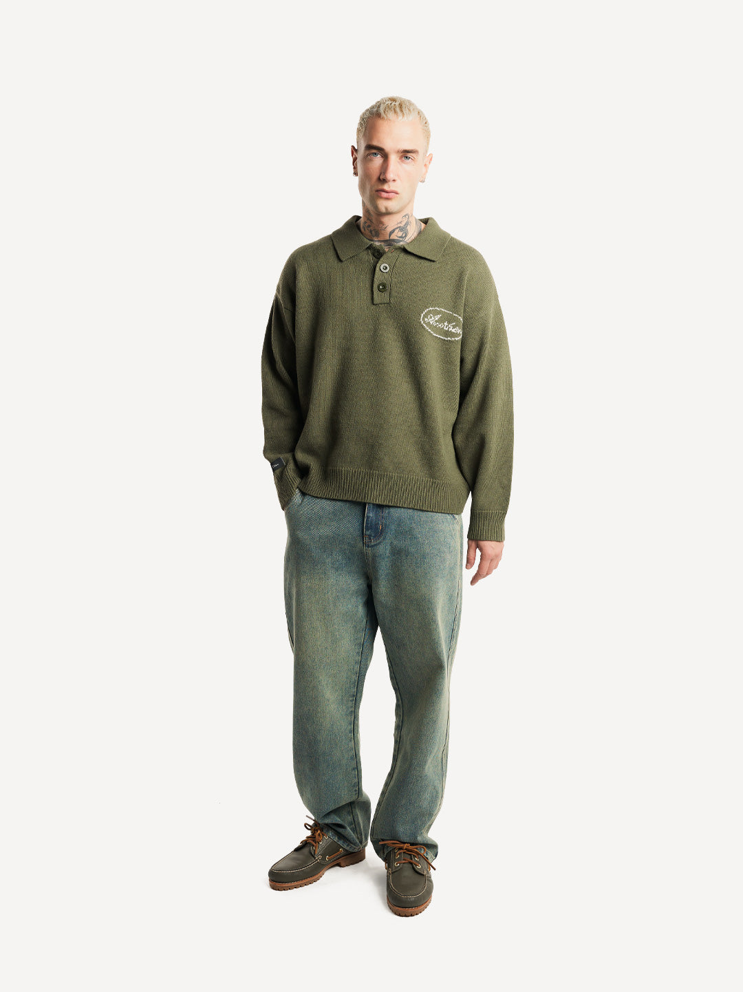 Another Three Button Knit Sweater