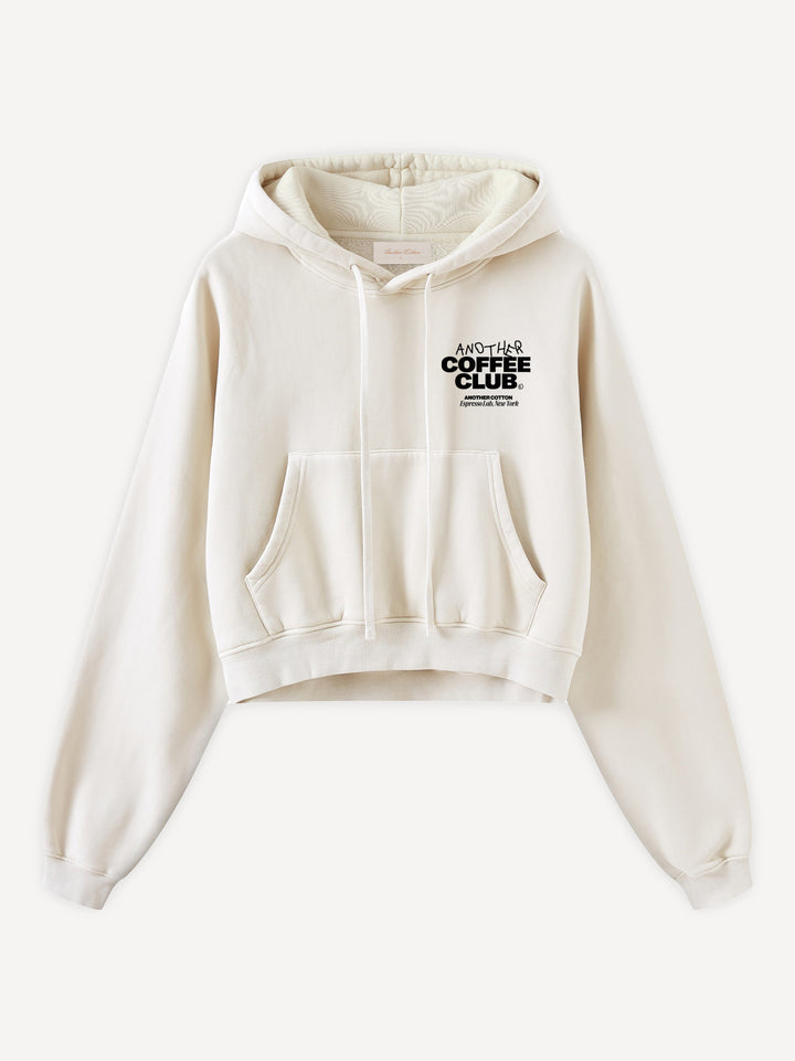 Coffee Club Cropped Hoodie