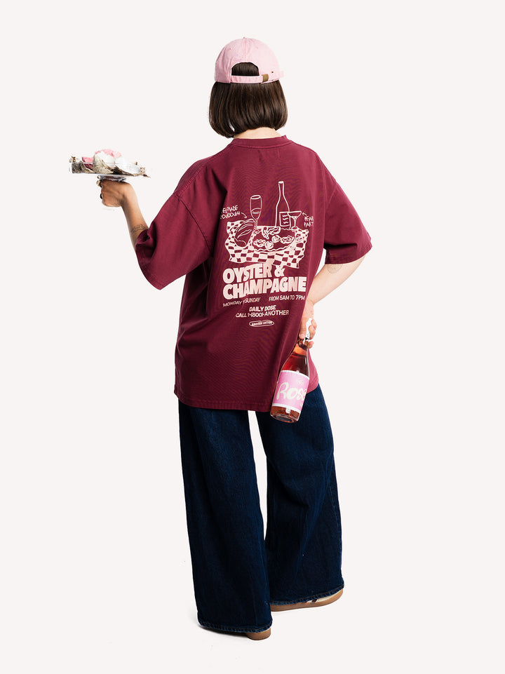 Oyster & Champagne Oversized T-Shirt