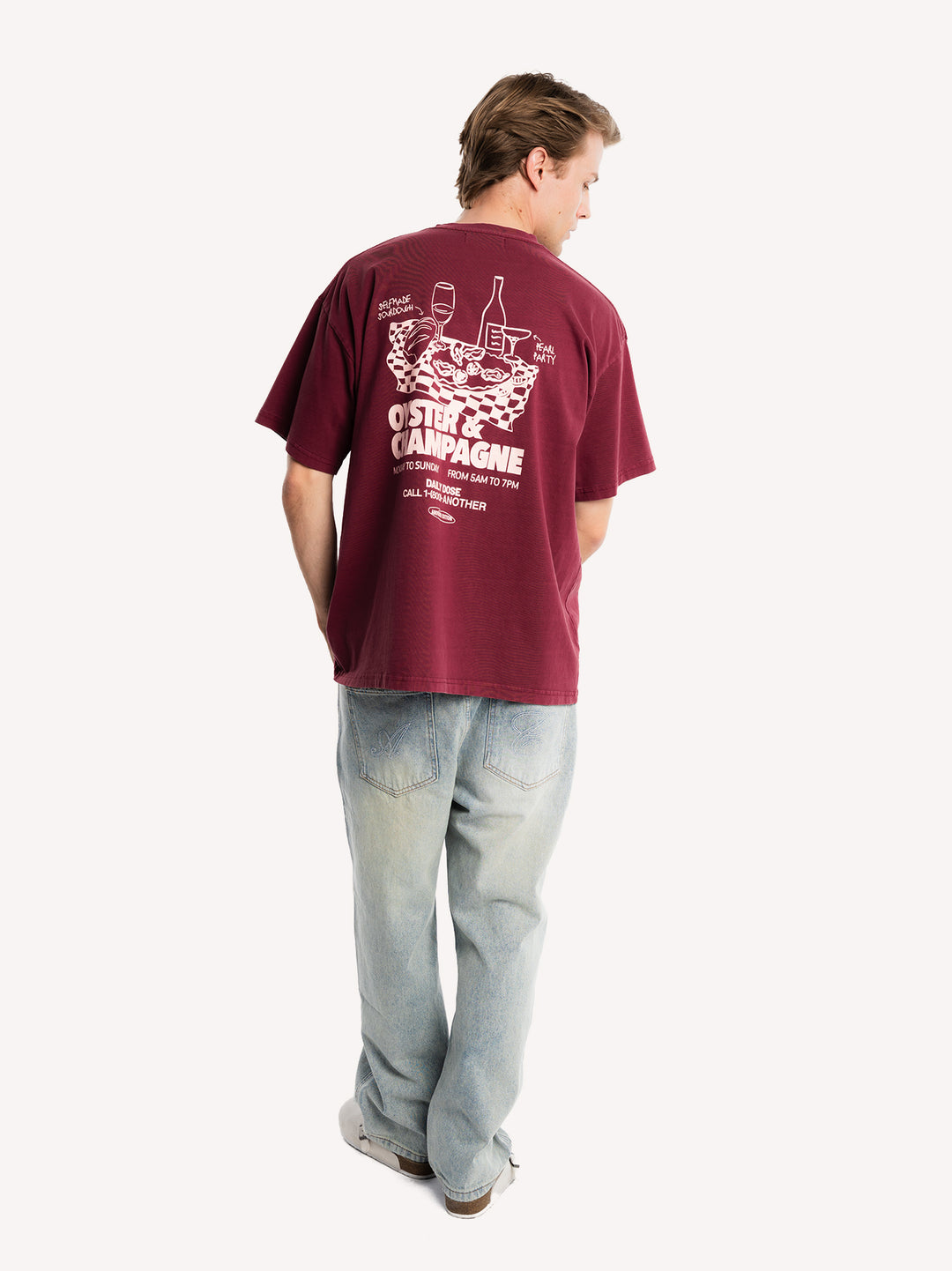 Oyster & Champagne Oversized T-Shirt