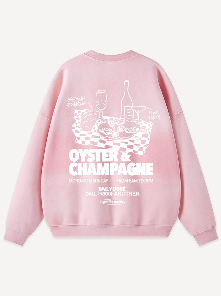 Oyster & Champagne Oversized Sweatshirt