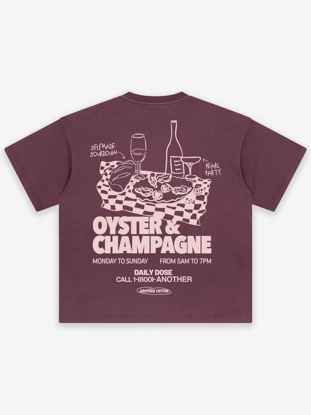 Oyster & Champagne Oversized T-Shirt