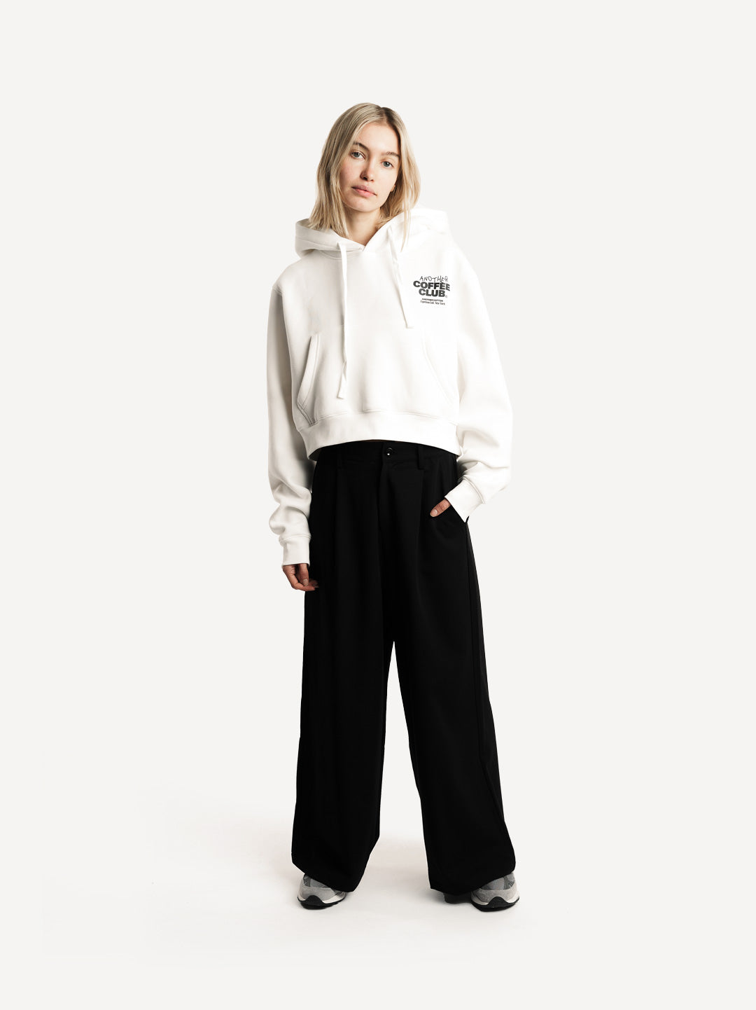 Coffee Club Cropped Hoodie