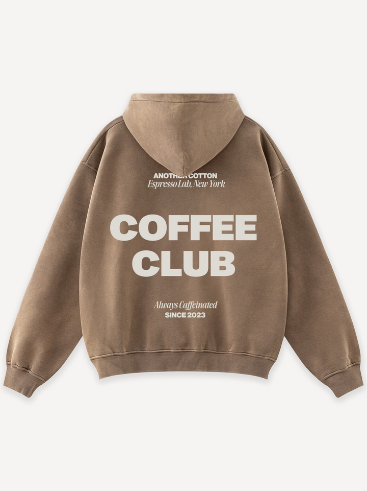 Coffee Club Washed Hoodie
