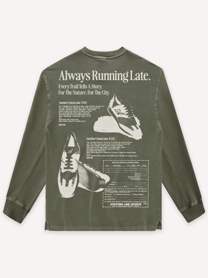 Running Late Washed Sweatshirt
