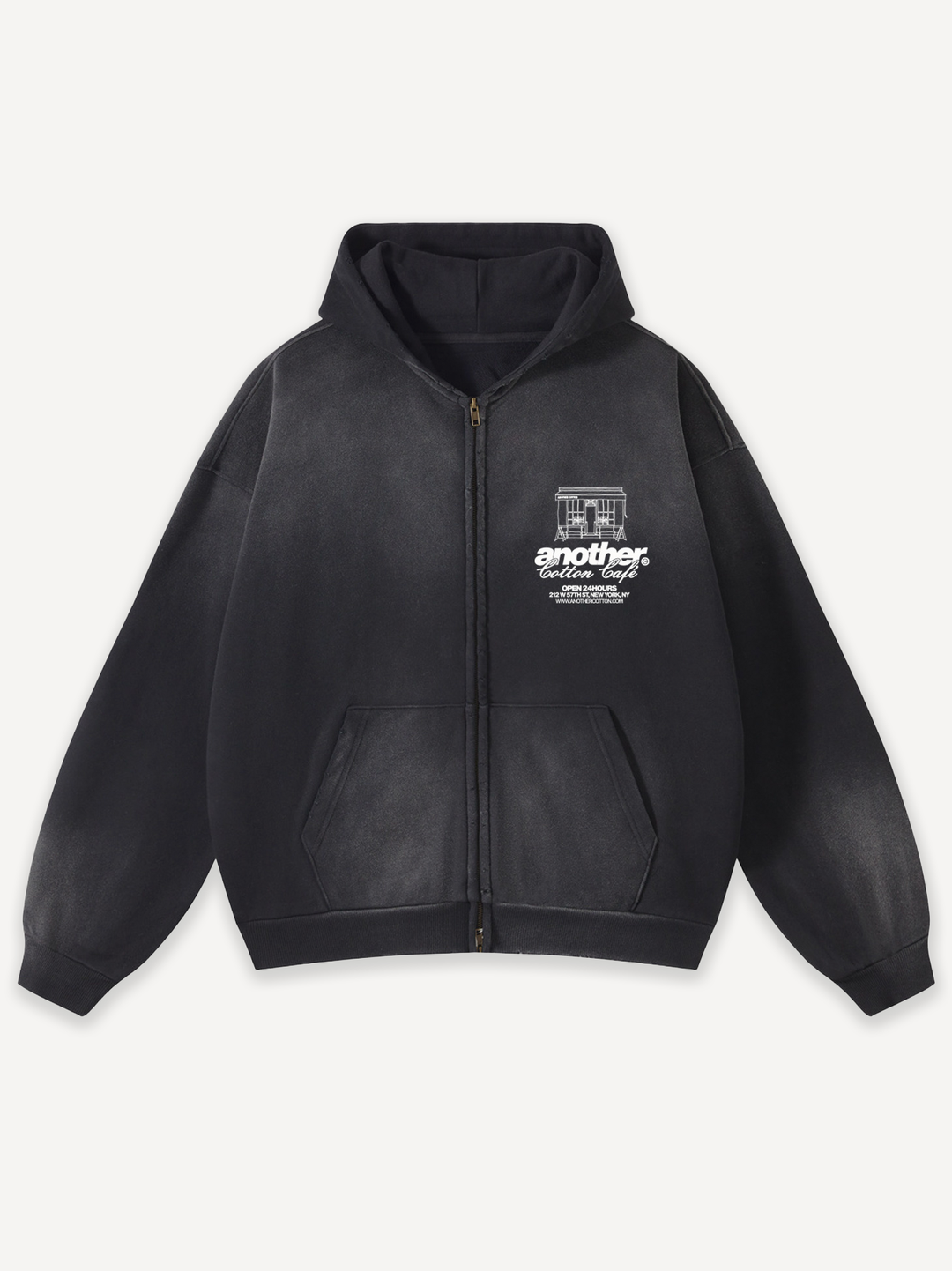 Sunday Morning Washed Zip-Hoodie