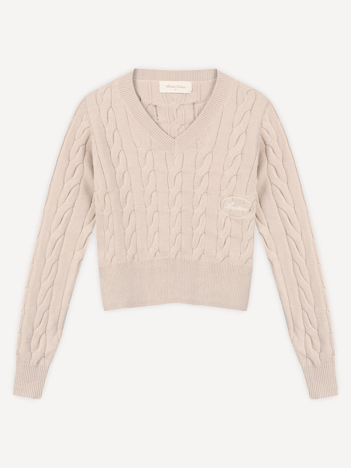 Another V-Neck Knit Sweater
