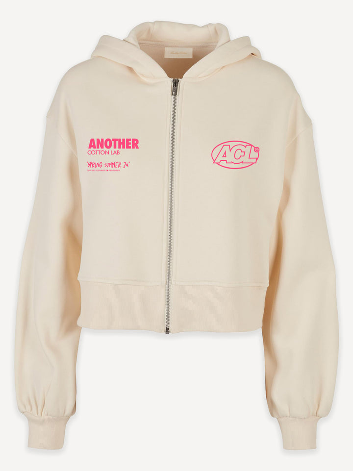 Cropped Palma Oversized Zip Hoodie