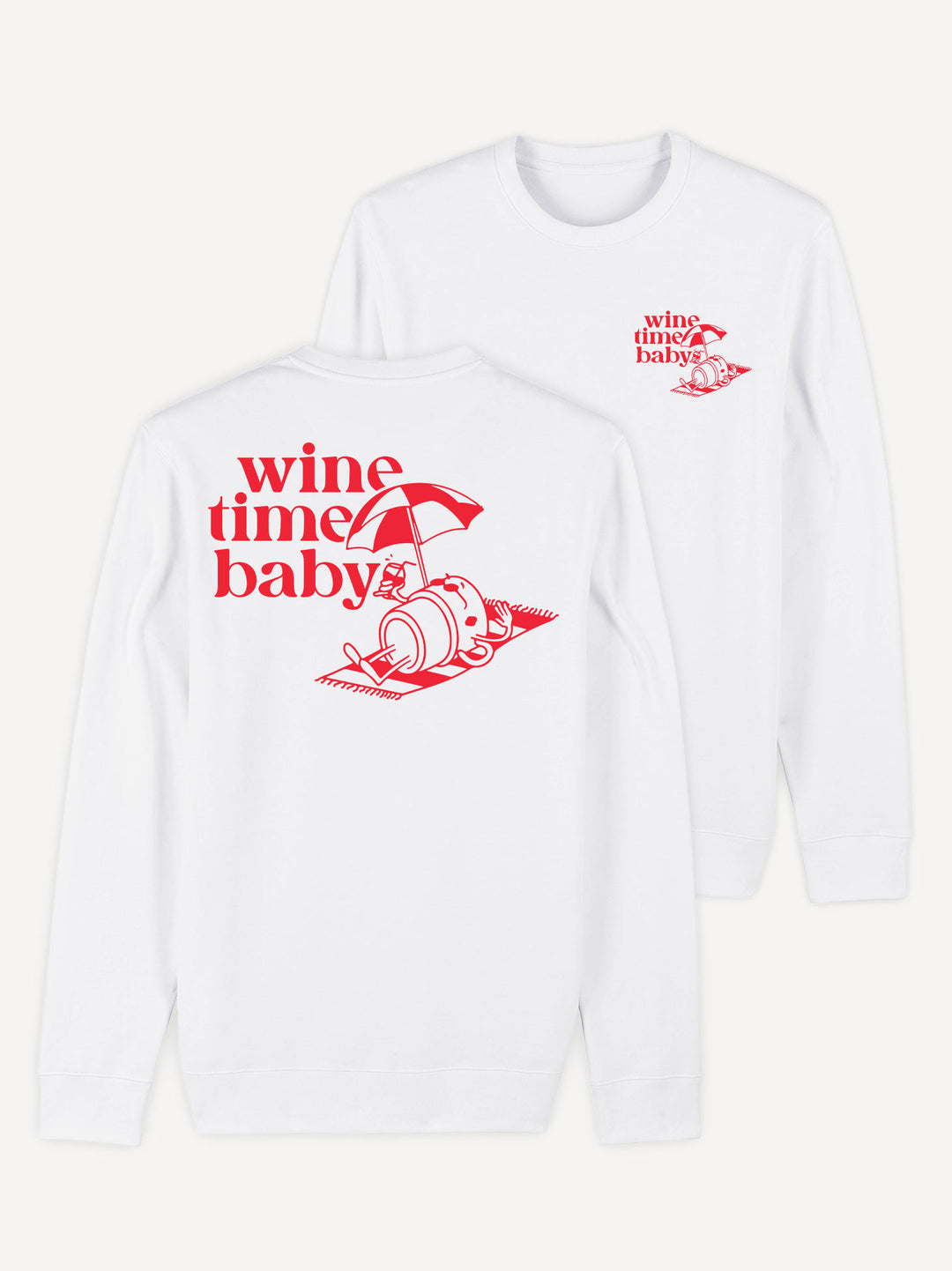 Wine Time Baby Sweatshirt