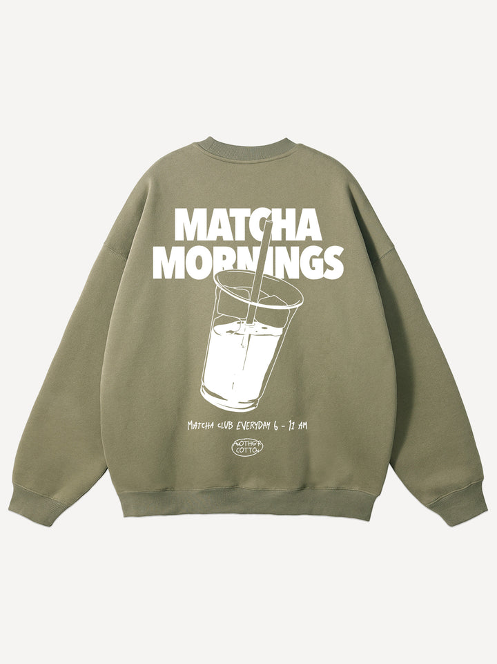 Matcha Mornings Oversized Sweatshirt