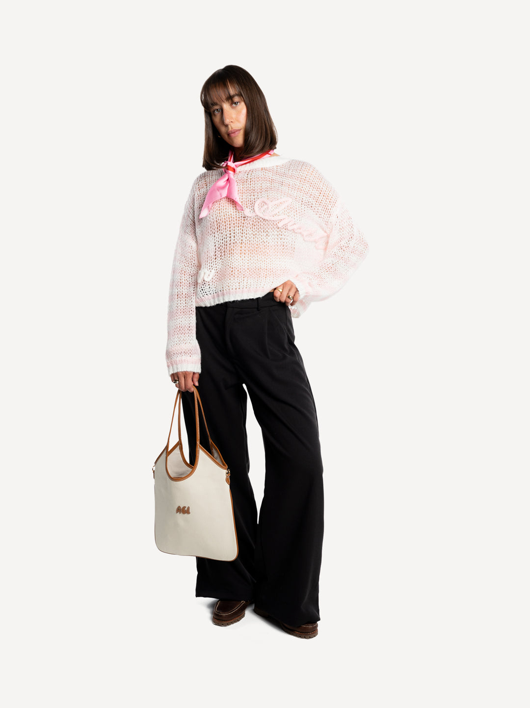 Another Signature WMN Cable Knit Sweater