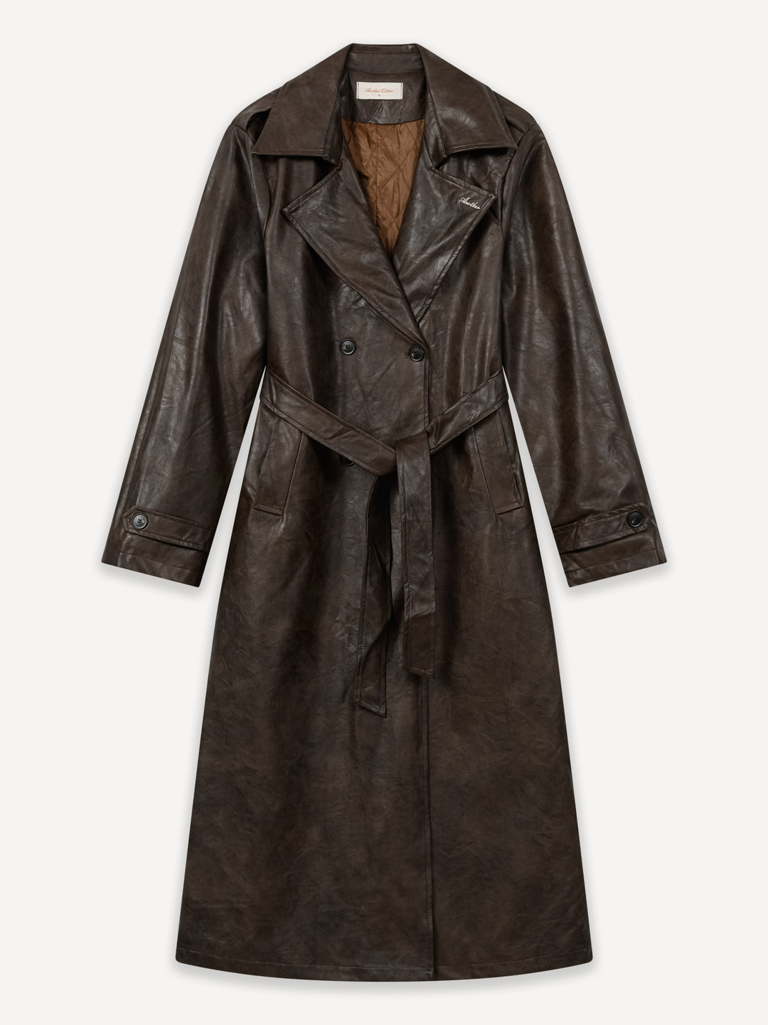 Another Vegan Leather Trench Coat Women