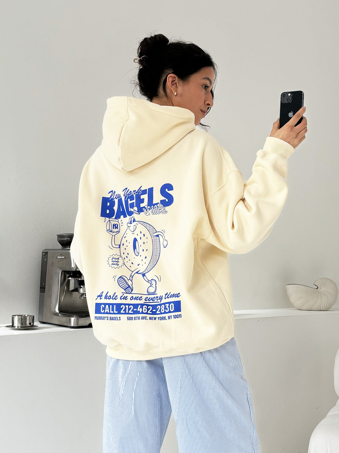 New York Bagel Oversized Hoodie