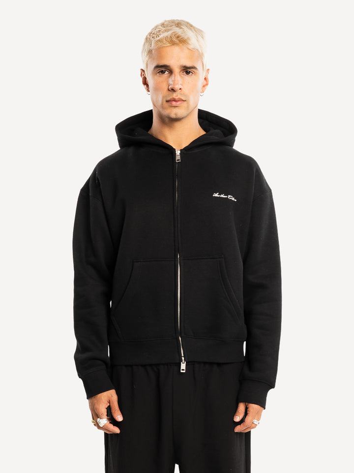 Basic Boxy Fit 380gsm Zip Hoodie