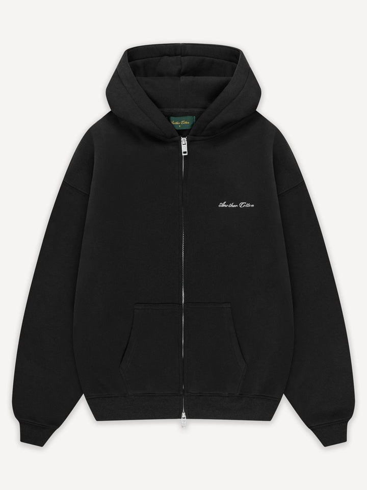 Basic Boxy Fit 380gsm Zip Hoodie