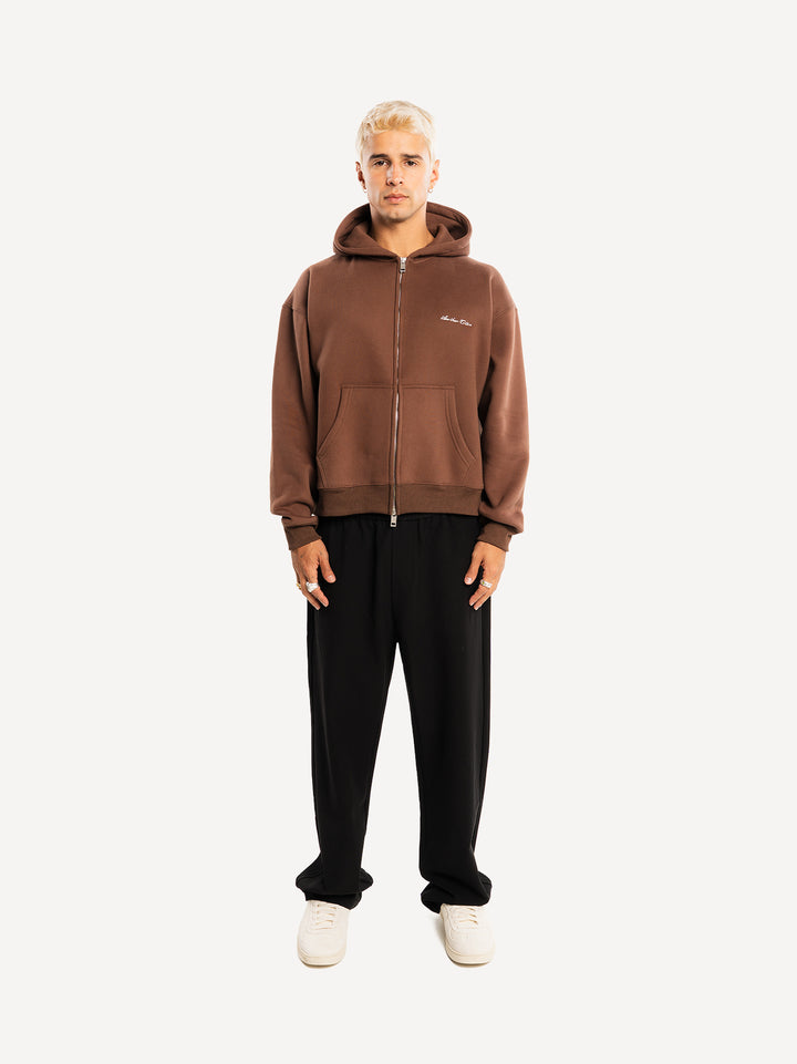 Basic Boxy Fit 380gsm Zip Hoodie