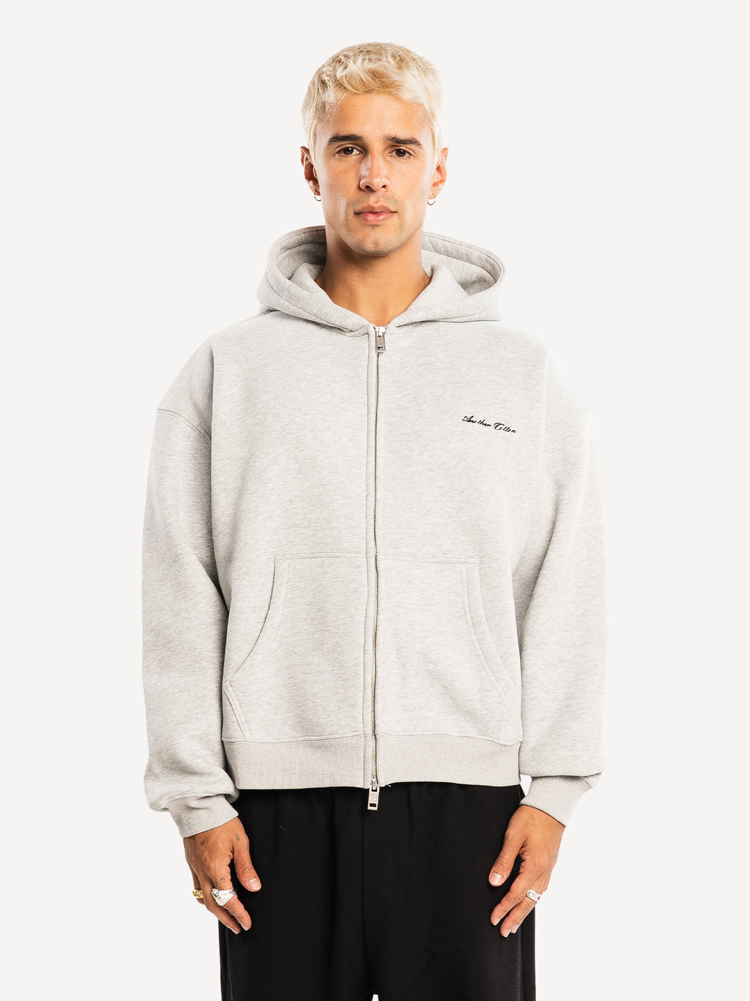 Basic Boxy Fit 380gsm Zip Hoodie