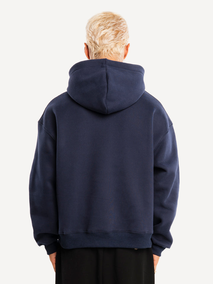 Basic Boxy Fit 380gsm Zip Hoodie