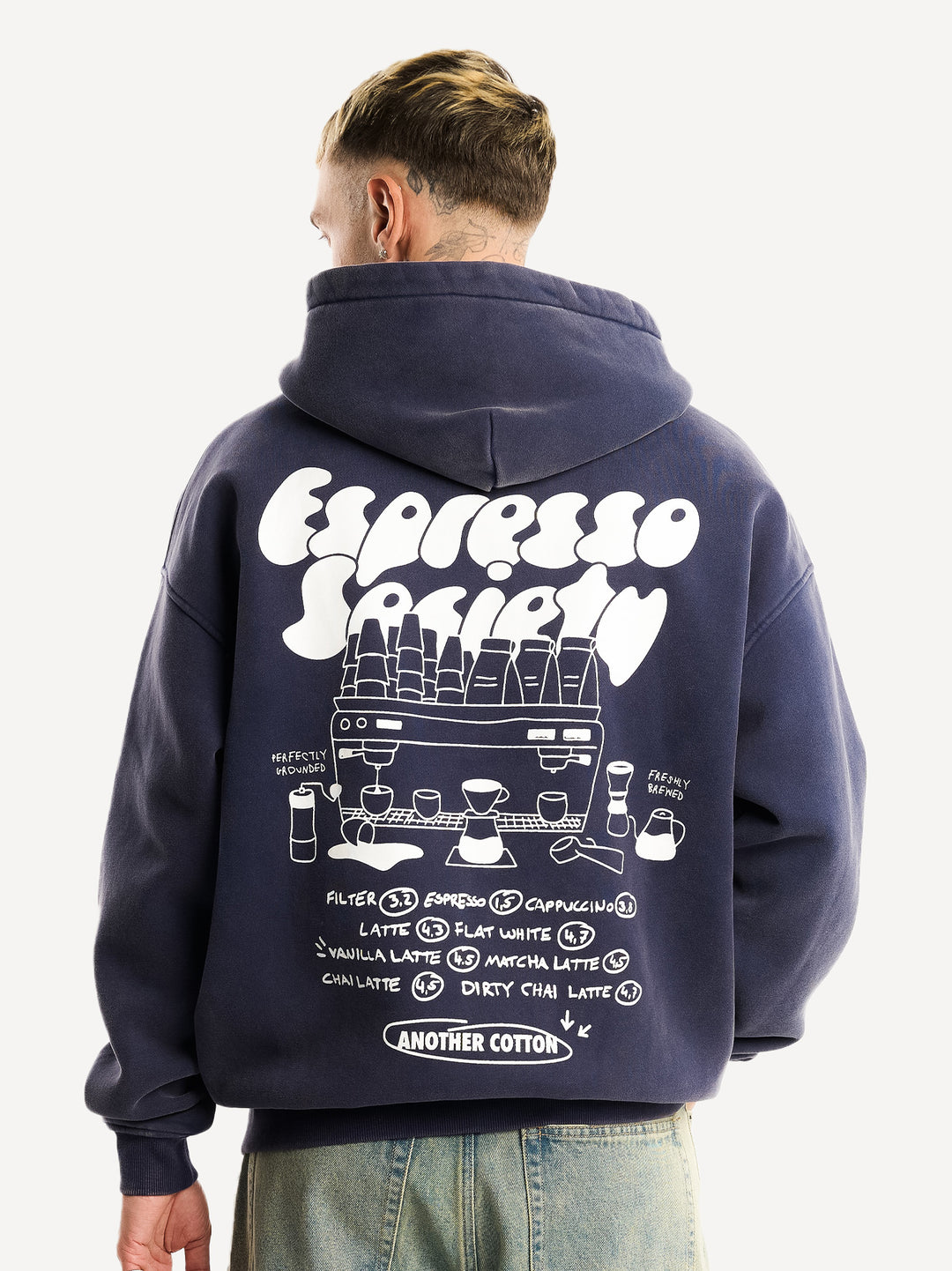 Espresso Society Washed Zip-Hoodie