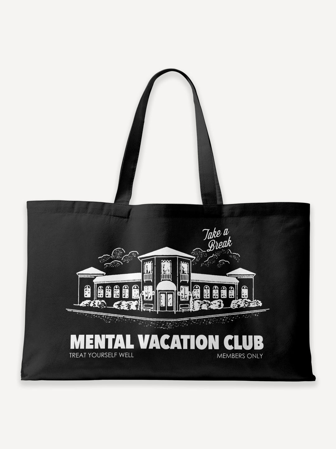Mental Vacation Club Oversized Canvas Bag