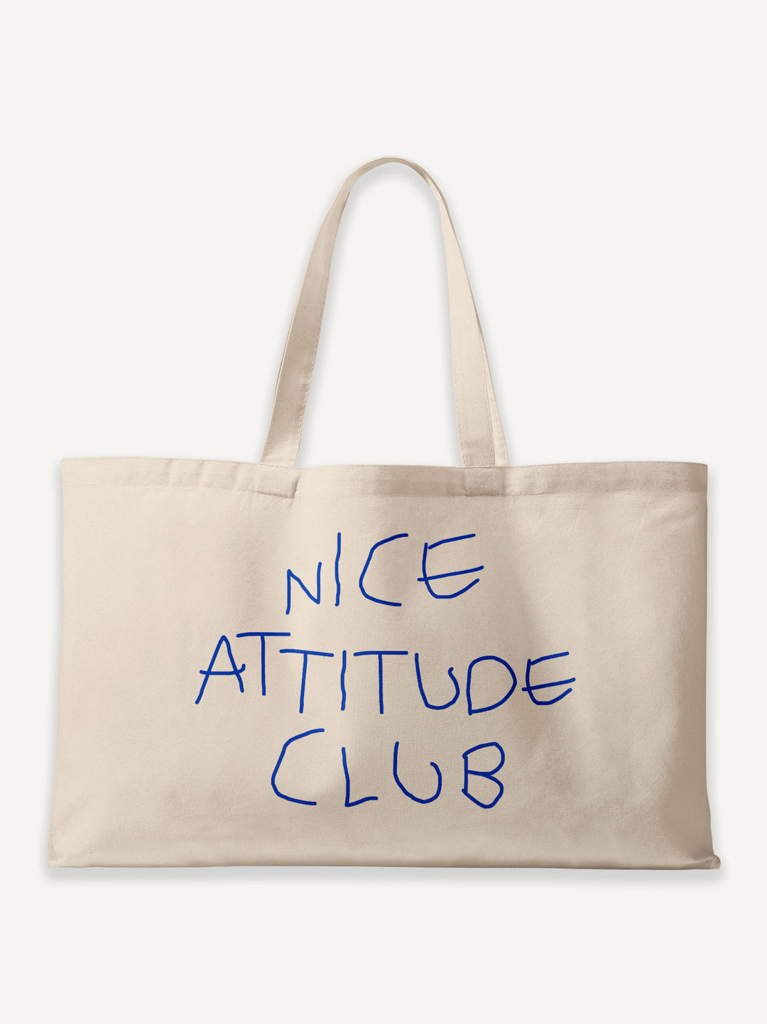 Nice Attitude Club Oversized Canvas Bag