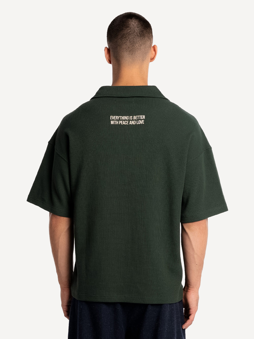 Peace Waffle Polo Shirt