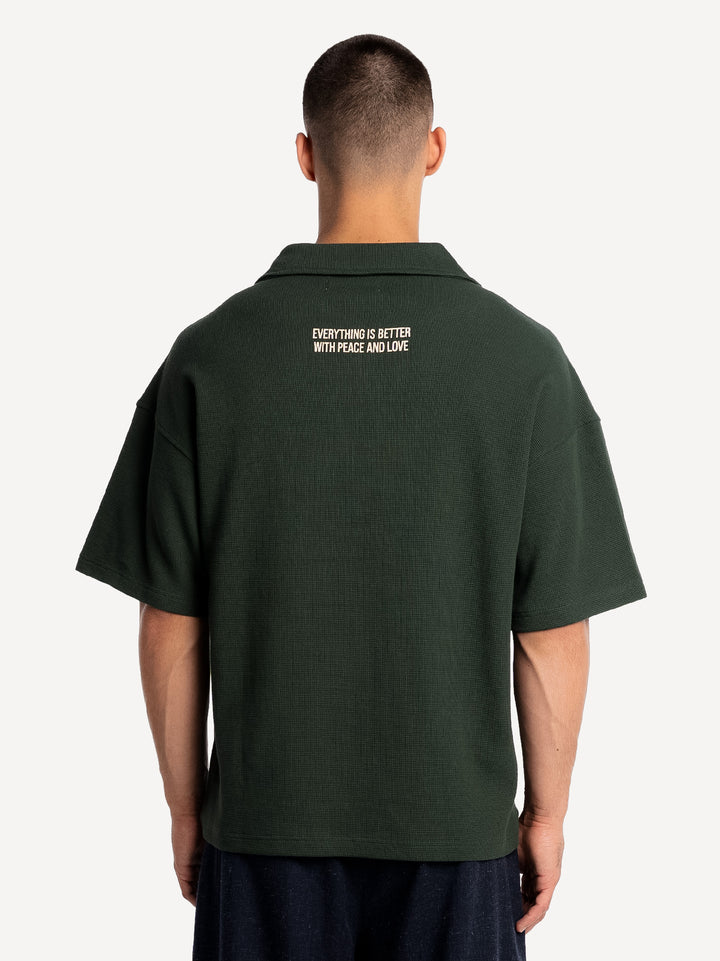 Peace Waffle Polo Shirt