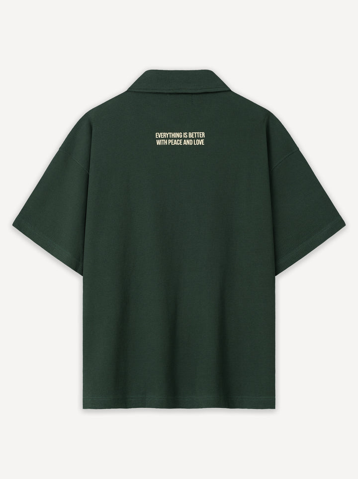 Peace Waffle Polo Shirt