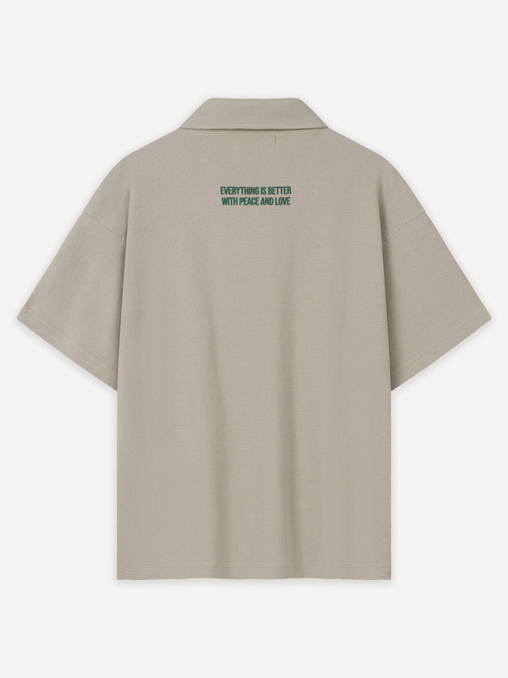 Peace Waffle Polo Shirt
