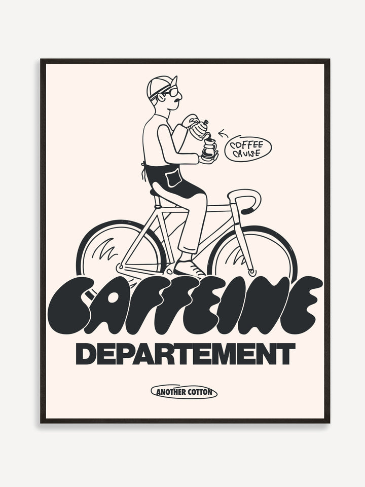 Off White Caffeine Department Poster