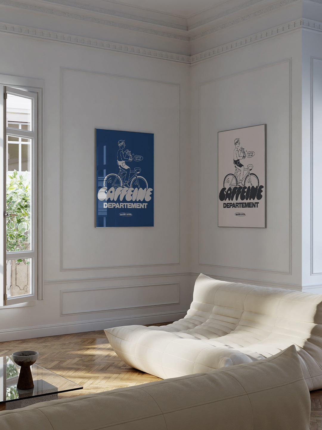 Off White Caffeine Department Poster