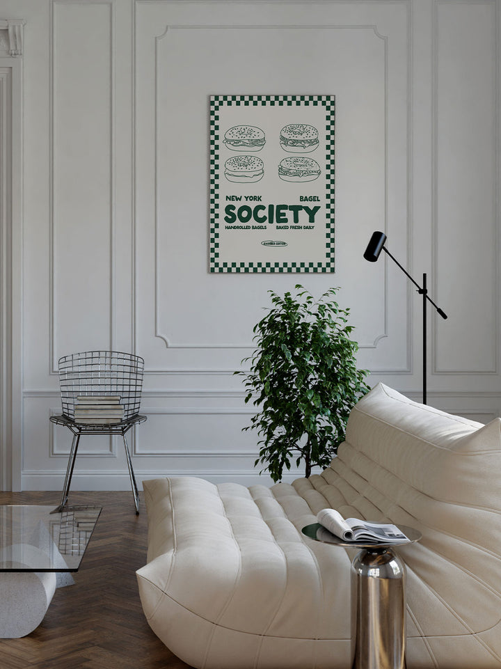 New York Society Bagel Poster