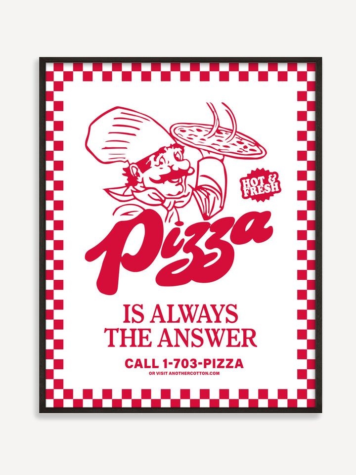 Pizza Is Always The Answer Poster