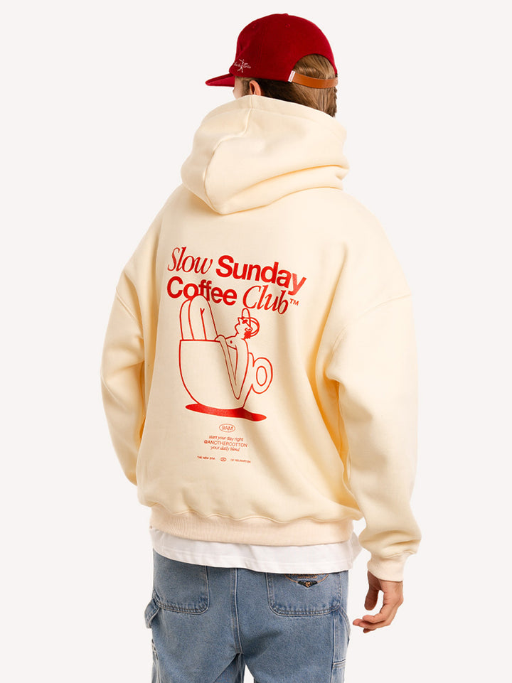 Slow Sunday Coffee Club Oversized Hoodie