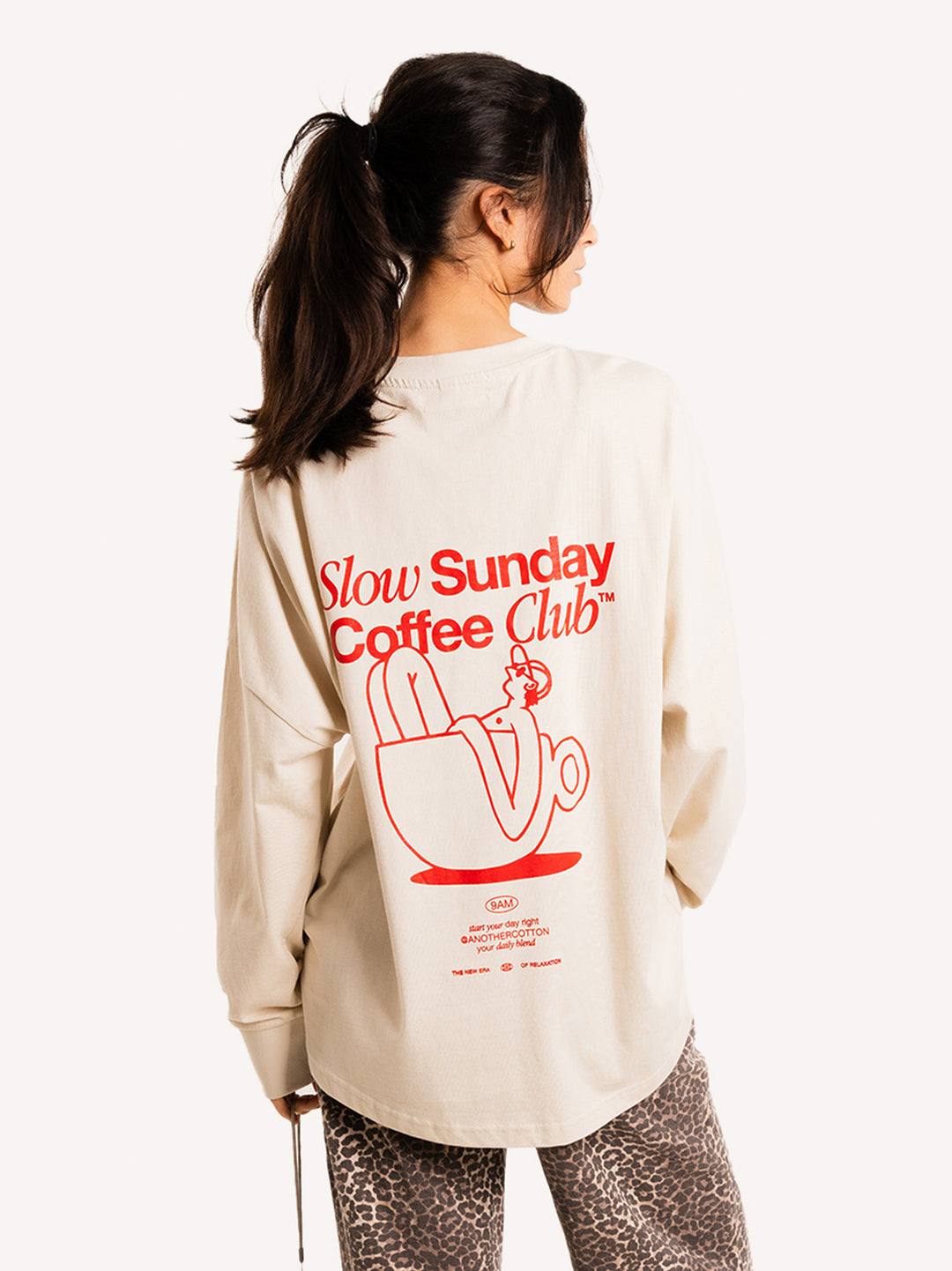 Slow Sunday Coffee Club Oversize Longsleeve