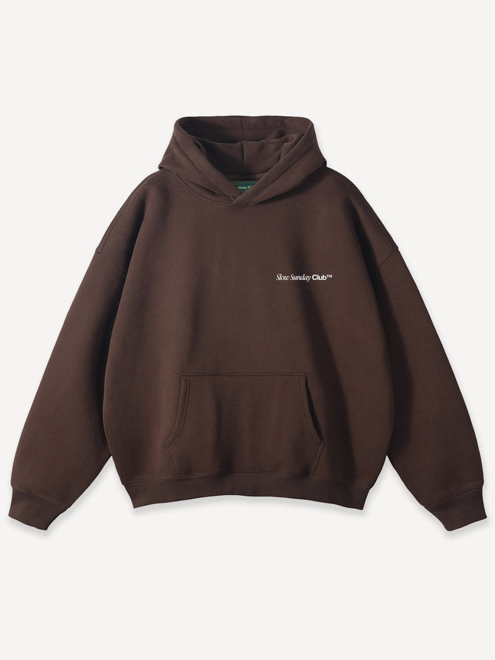 Slow Sunday Coffee Club Heavy Oversized Hoodie