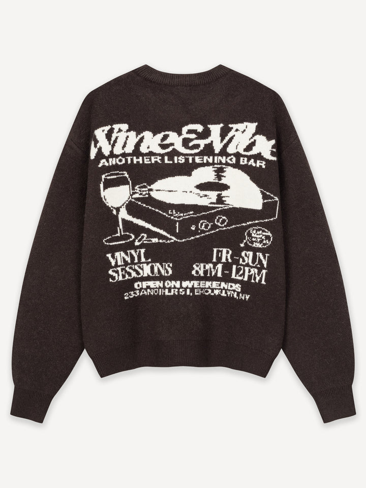 Wine & Vibe Knit Sweater Women