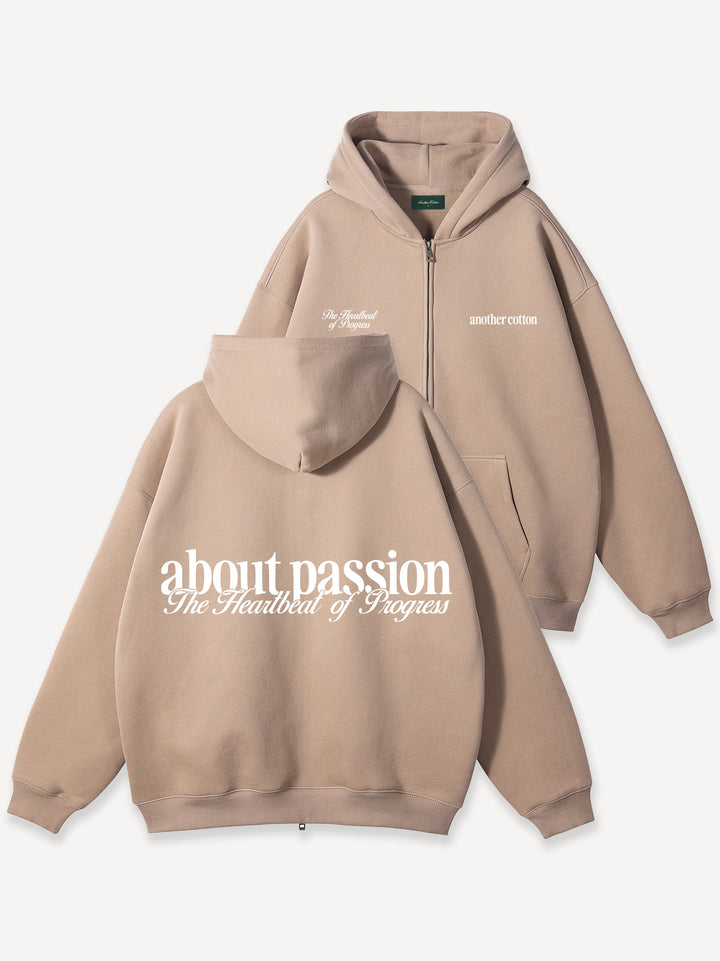 About Passion Oversize Zip Hoodie