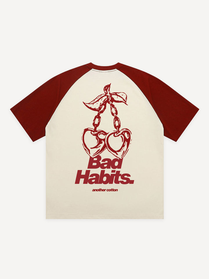 Bad Habits Oversized Raglan T-Shirt