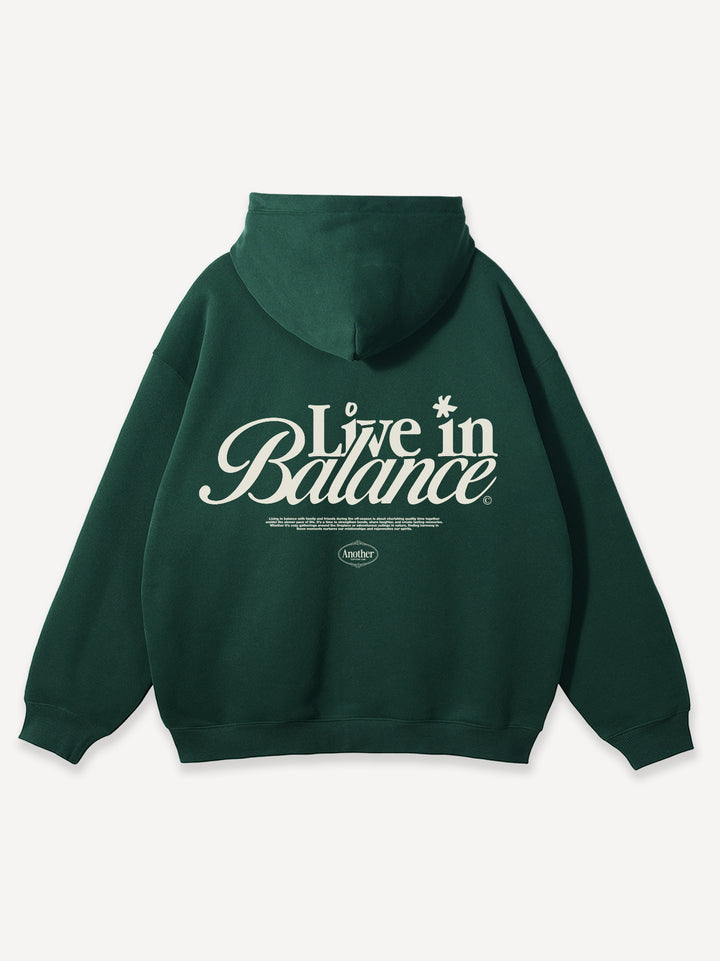 Live in Balance Oversized Zip Hoodie