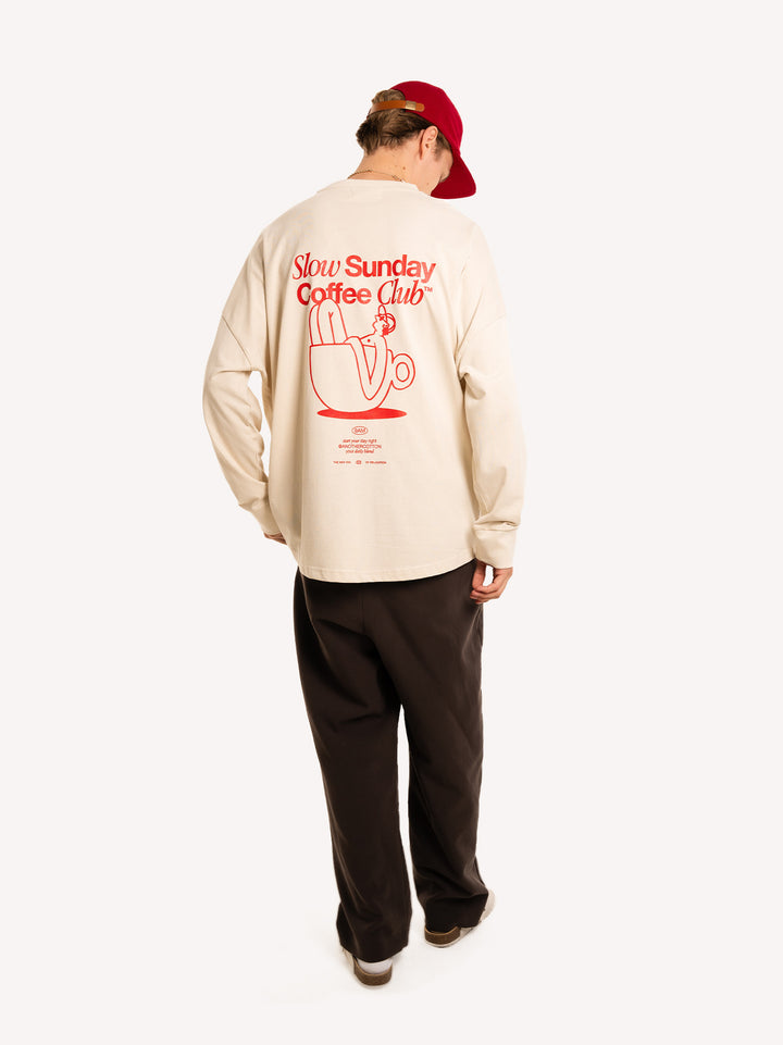 Slow Sunday Coffee Club Oversize Longsleeve