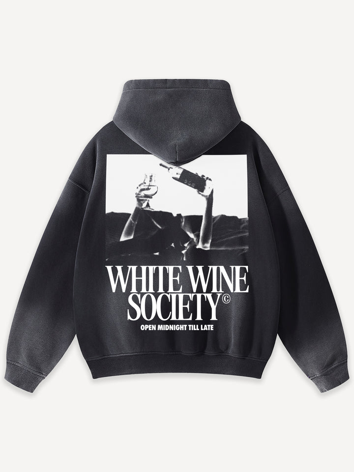 White Wine Society Oversized Hoodie
