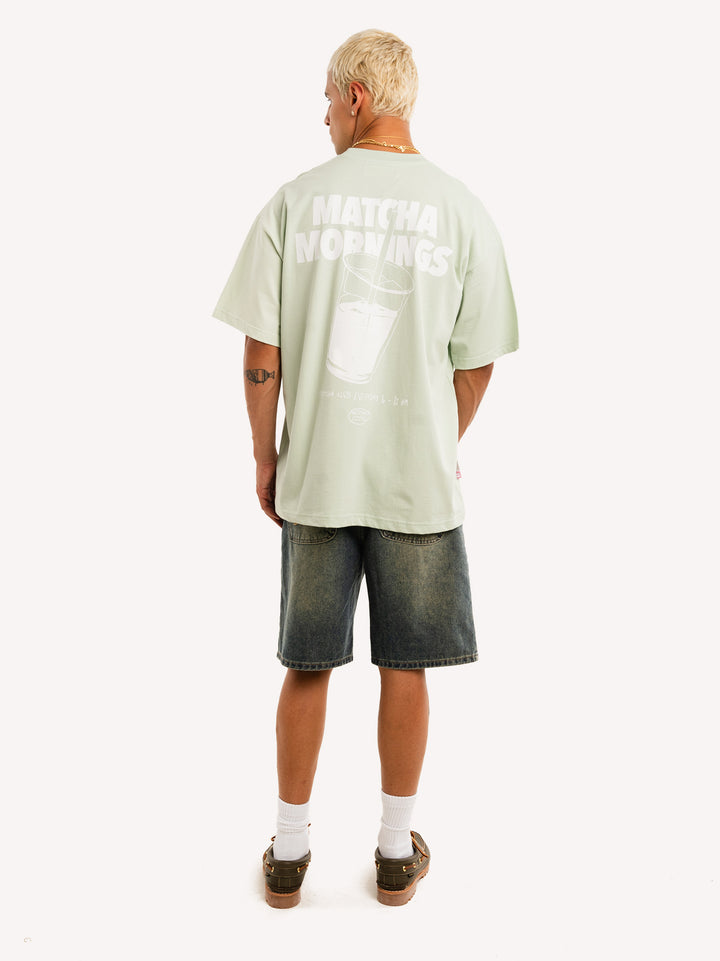 Matcha Mornings Oversized T-Shirt